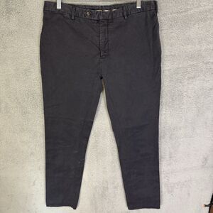 Burberry London Pants Mens 34x28 Blue Cotton‎ Chino Straight Leg Casual Trousers